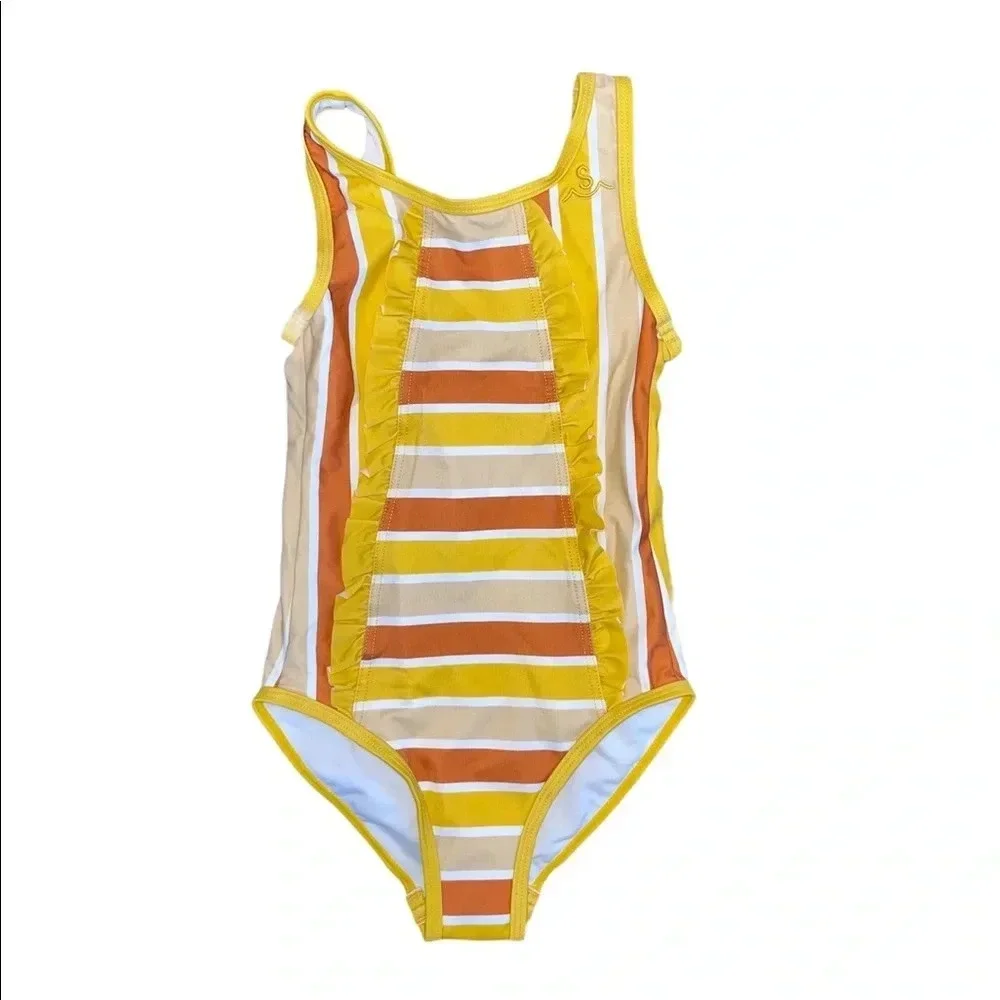 Girl's Seaesta Surf Deep Sea Tangle Swimsuit, size 5/6